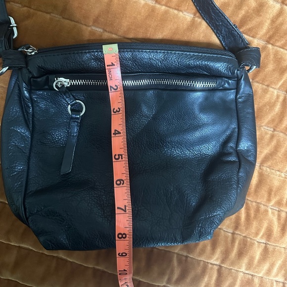 Great American Leather Works Black Crossbody Bag Y2K Vintage - Picture 14 of 15